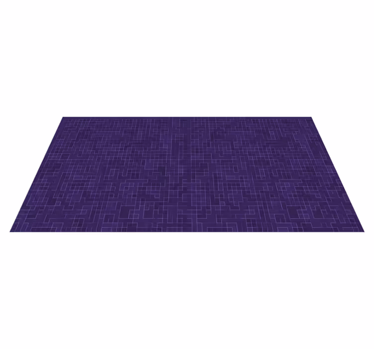 Purple Patterned Graphics geometric rug - TenStickers