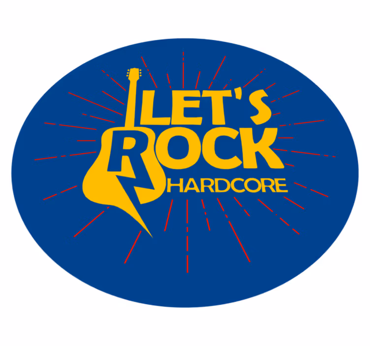 Electric Guitar Tribute circular rug - TenStickers