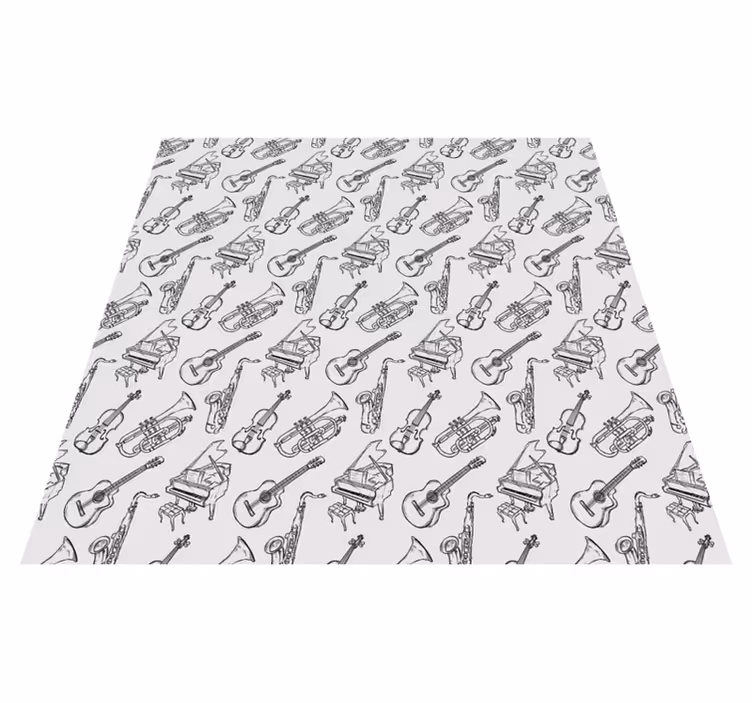 Texture rug musical instruments collection - TenStickers