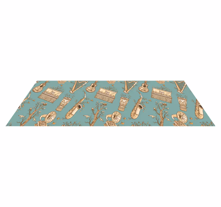 Musical Instruments Idea kids rug - TenStickers