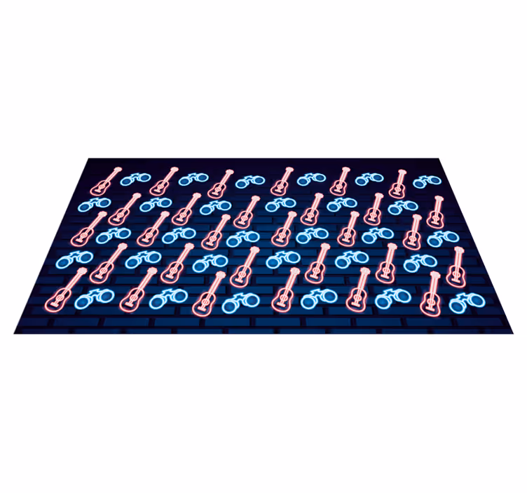 Music Inspired Patterns teenage bedroom rug - TenStickers