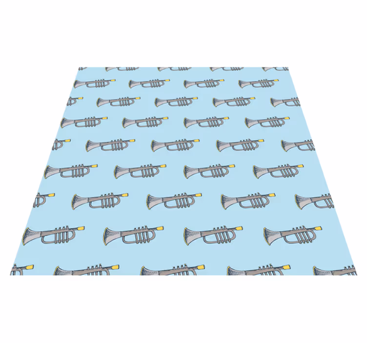 Kids rug with trumpet design - TenStickers
