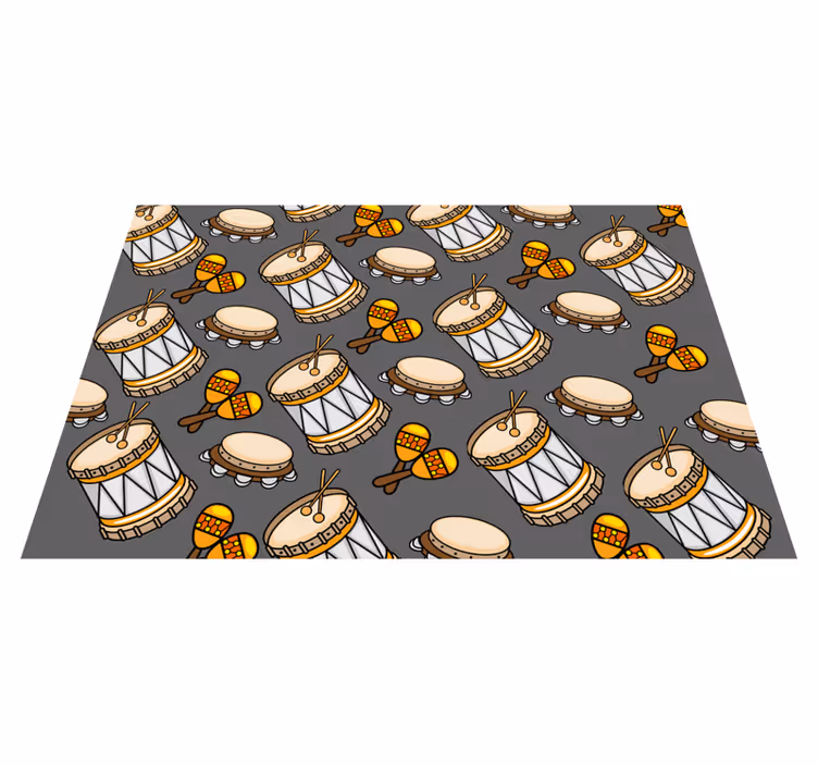 Kids rug musical instruments collection - TenStickers