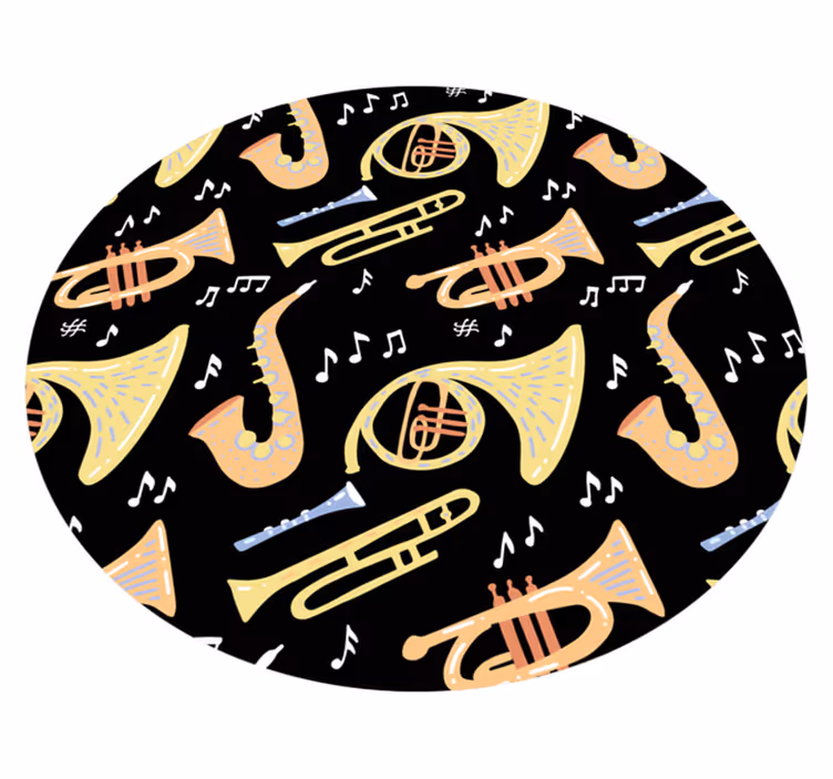 Musical Instrument Idea kids rug - TenStickers