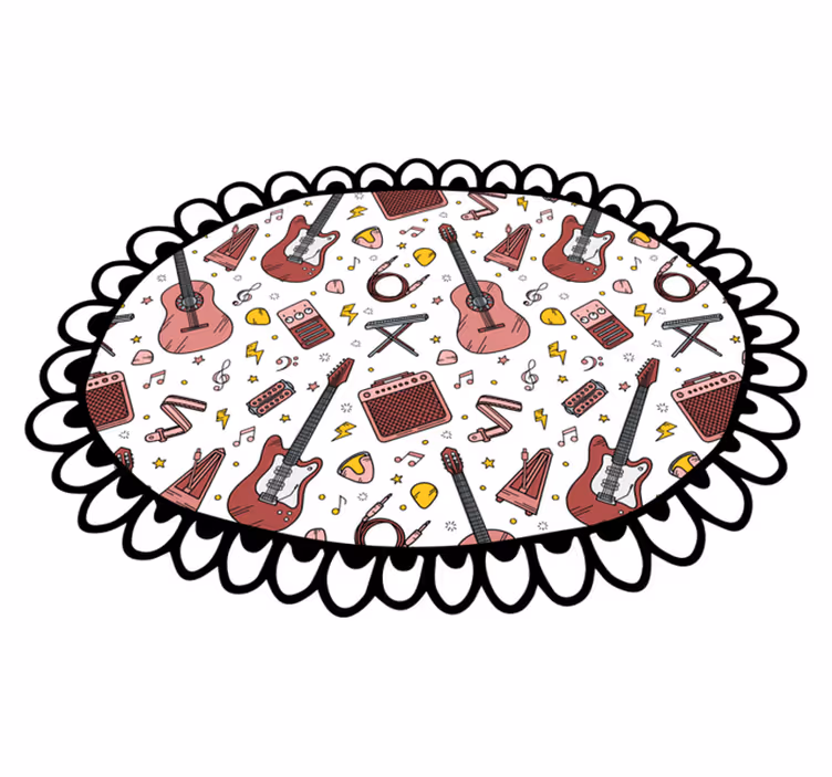 Musical Elements Motif kids rug - TenStickers