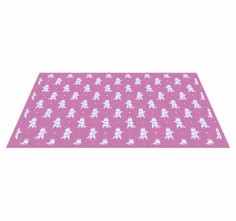 Unicorn Adventure Theme kids rug - TenStickers