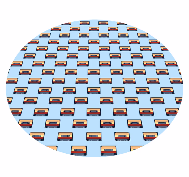 Vintage rug retro cassette design - TenStickers