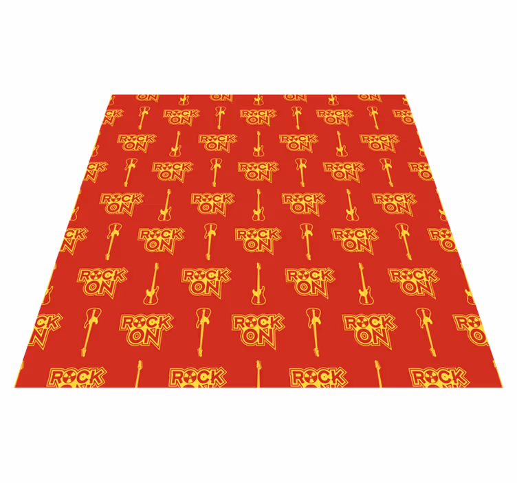 Teenage bedroom rug in red rock pattern - TenStickers