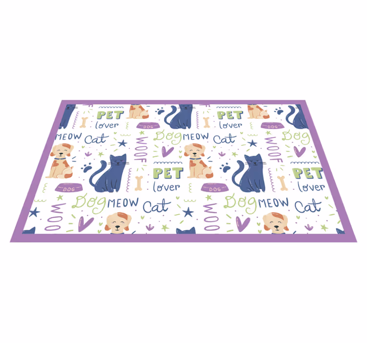 Pet Lover Theme animal mat - TenStickers