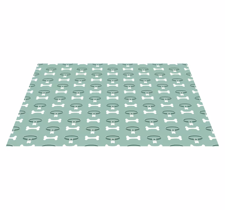 Dog Bones Pattern animal mat - TenStickers