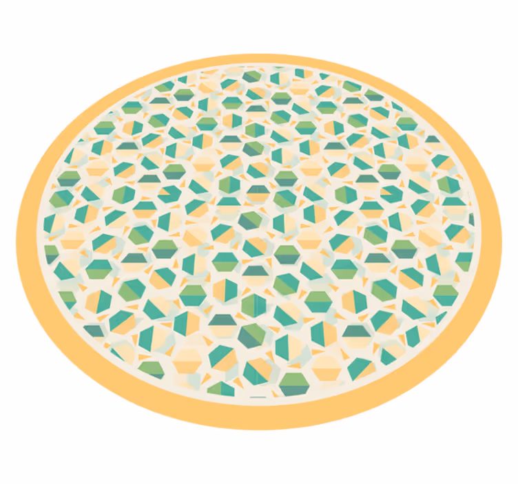 Geometric rug hexagonal design - TenStickers