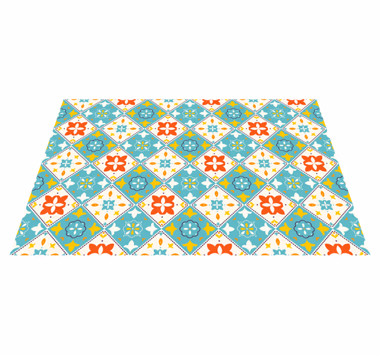 Plant inspired style tile carpet - TenStickers