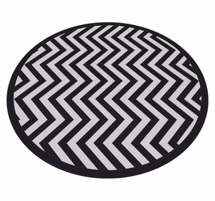 Dynamic Chevron Pattern geometric rug - TenStickers