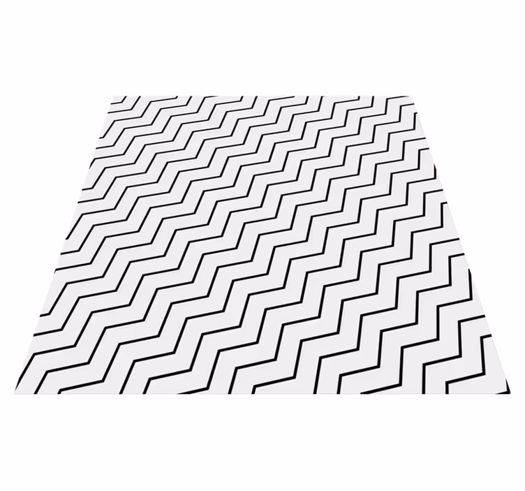 Geometric rug zigzag style - TenStickers