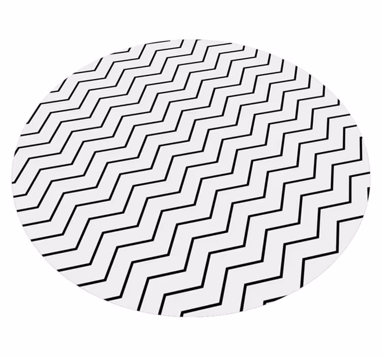 Geometric rug zigzag pattern - TenStickers