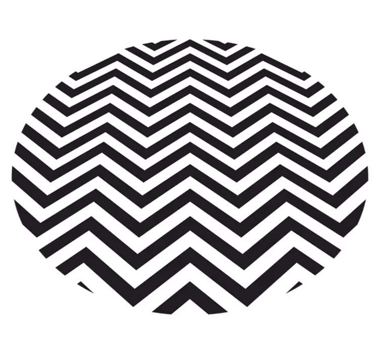 Geometric rug with chevron pattern - TenStickers