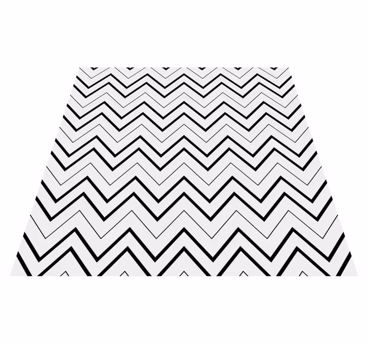 Minimalistic rug in chevron pattern design - TenStickers