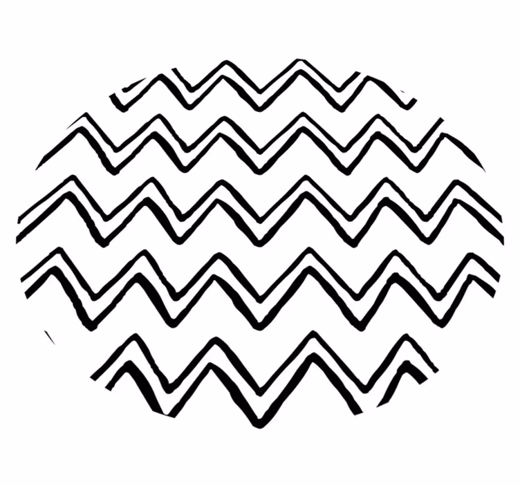 Minimalistic rug with wavy abstract design - TenStickers