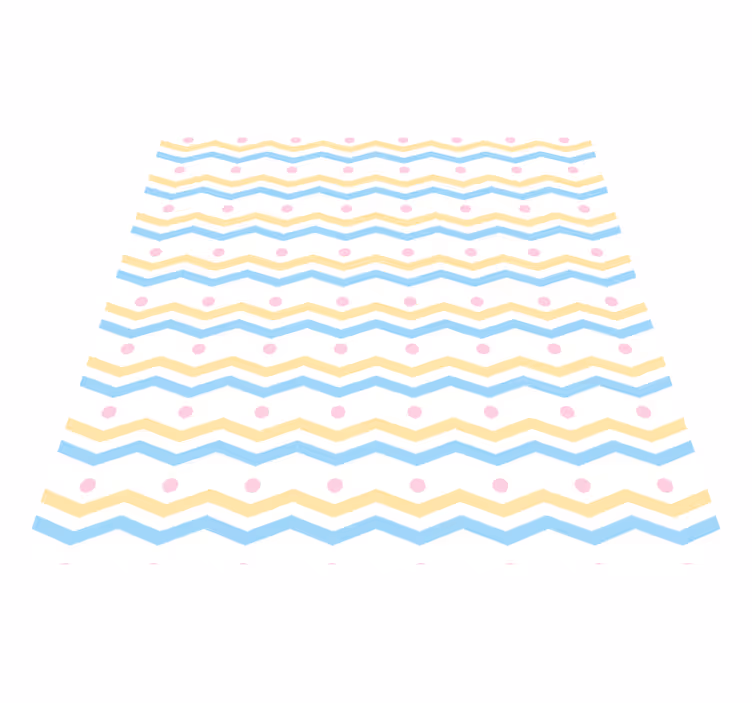Chevron Colorful Pattern kids carpet - TenStickers