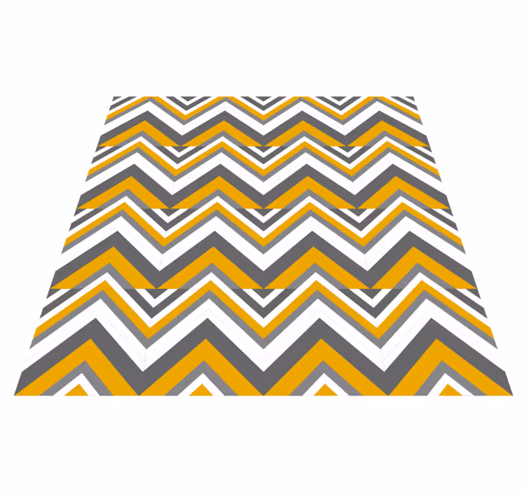Chevron Stripe Motif geometric rug - TenStickers