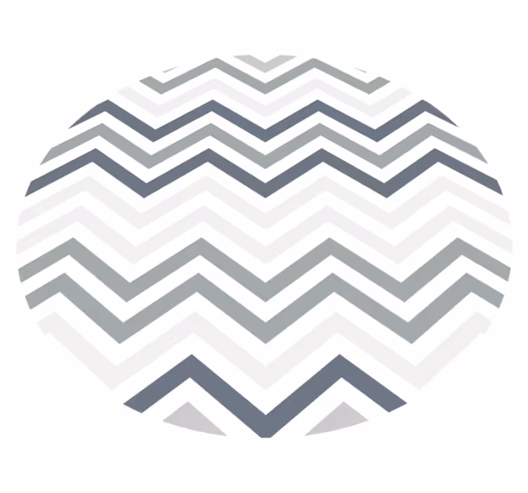Stripes rug with chevron pattern design - TenStickers
