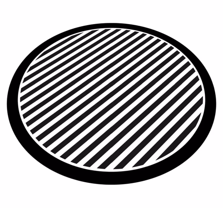 Stripes rug in solid color design - TenStickers