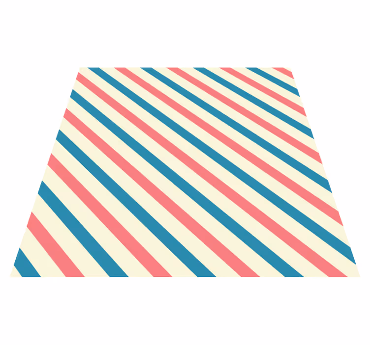 Stripes rug in abstract color diagonals - TenStickers