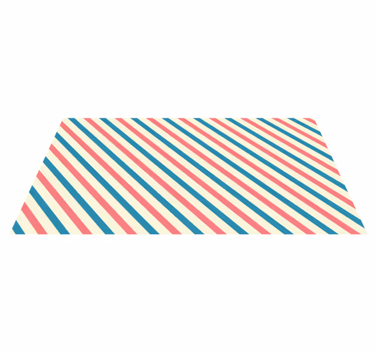 Stripes rug with vibrant slanted lines - TenStickers