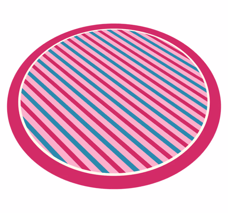 Stripes rug in pink and blue vertical design - TenStickers