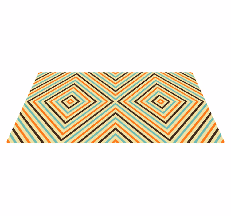 Diamond Pattern Stripes geometric rug - TenStickers