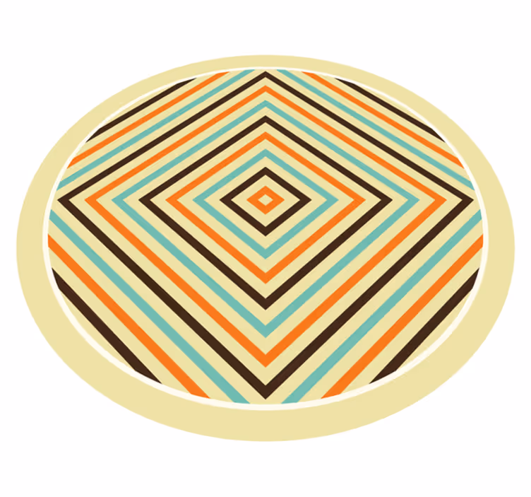 Lively Chevron Style stripes rug - TenStickers