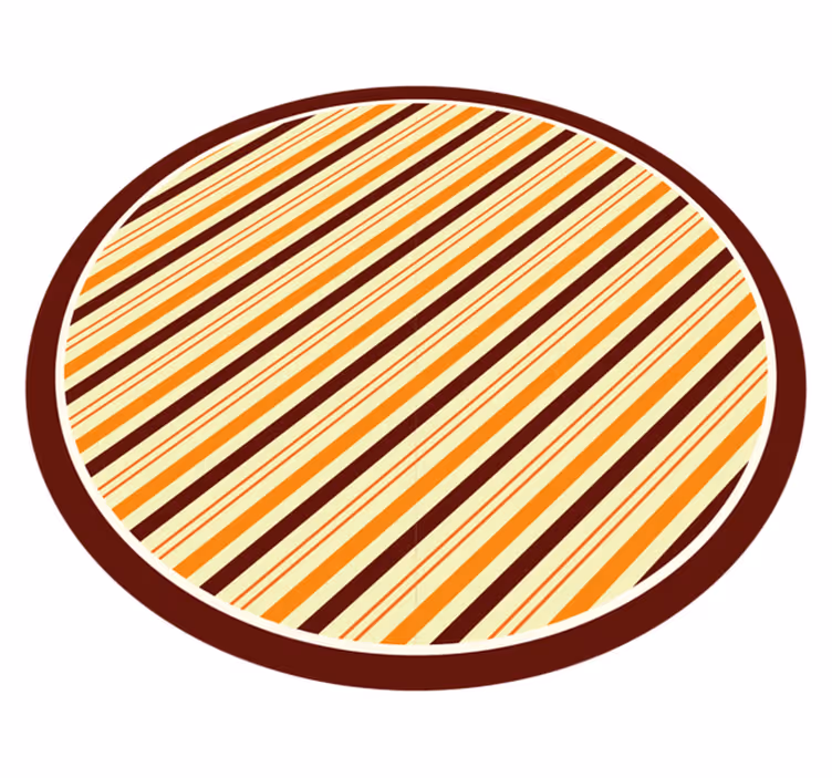 Stripes rug in warm shades style - TenStickers