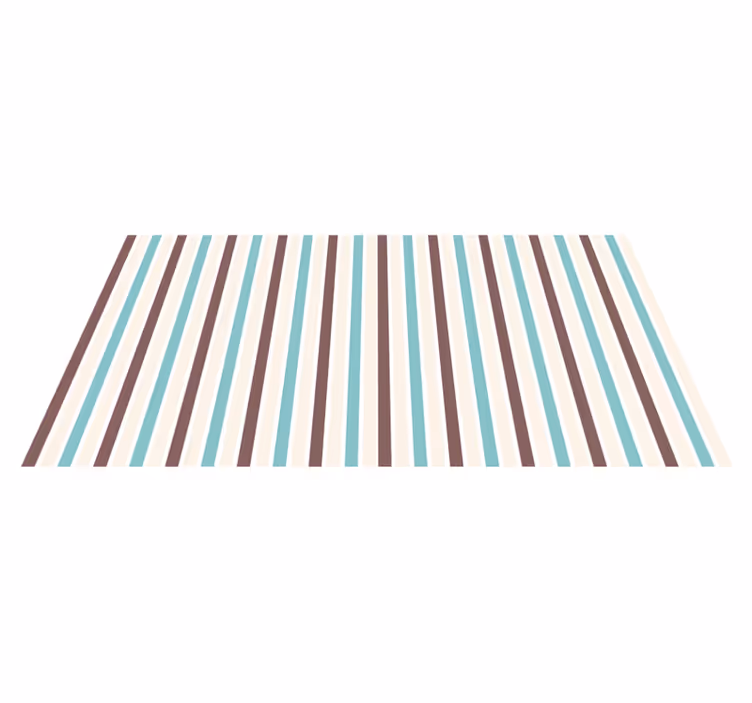 Stripes rug in contemporary blue design - TenStickers