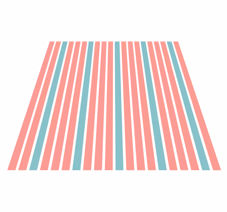 Bright Striped Print stripes rug - TenStickers