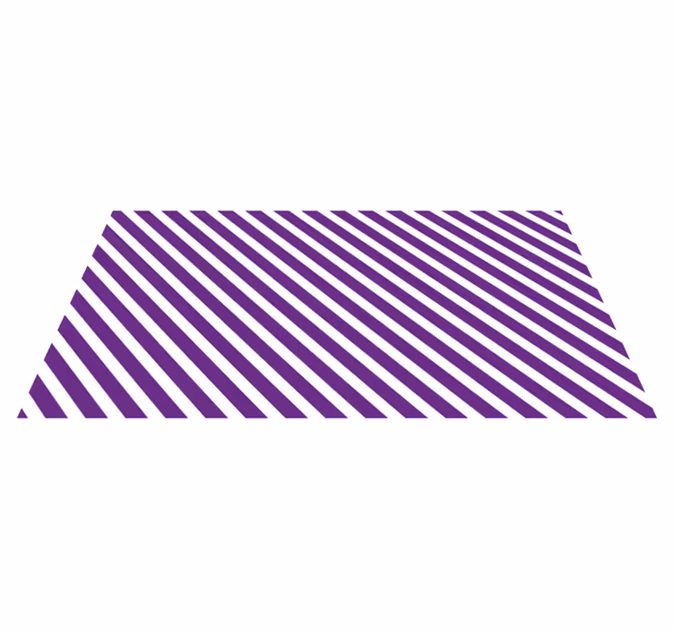 Stripes rug in purple striped path design - TenStickers