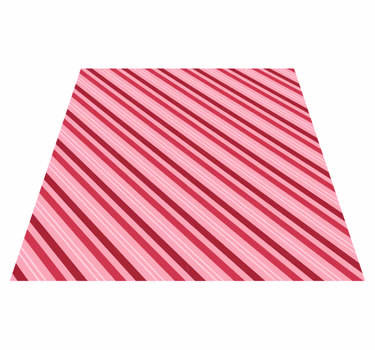 Stripes rug in pink stripe pattern - TenStickers