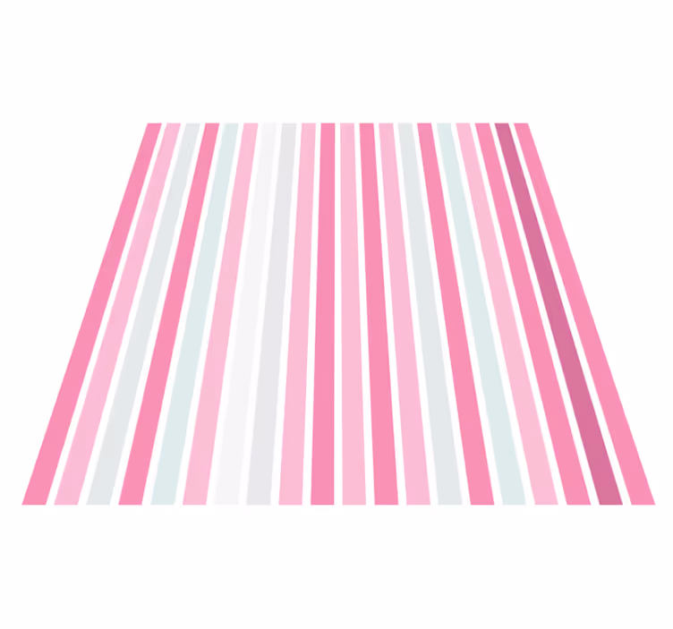Pink Striped Sophistication stripes rug - TenStickers