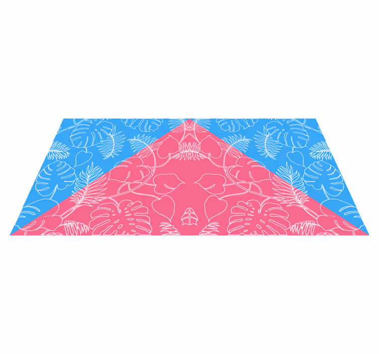 Nature rug tropical leaf design - TenStickers