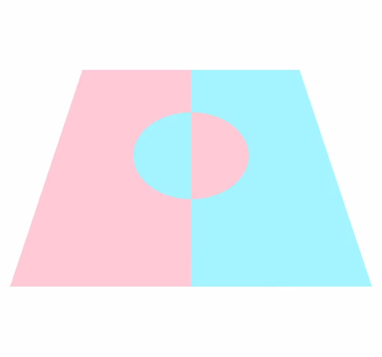 Soft Color Contrast minimalistic rug - TenStickers