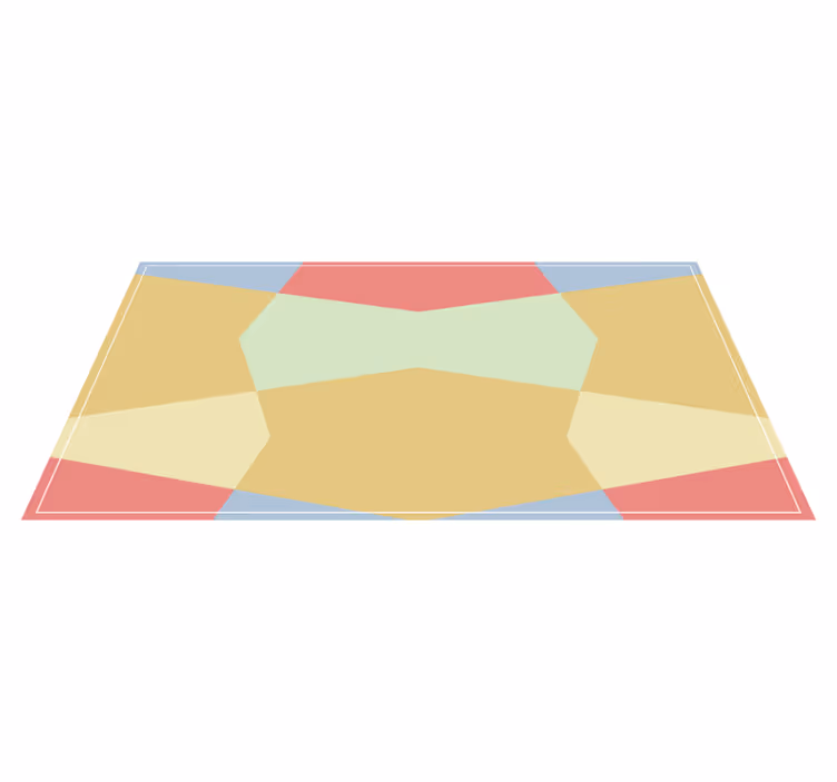Colorful Polygonal Shapes geometric rug - TenStickers