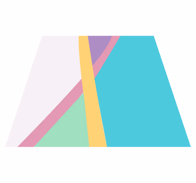 Modern rug colorful abstract strata - TenStickers
