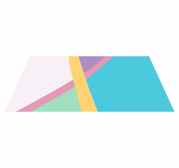 Texture rug in colorful geometric lines - TenStickers