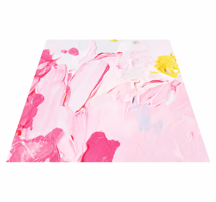 Teenage bedroom rug in abstract brushstrokes design - TenStickers