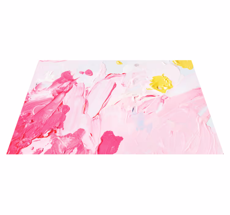 Teenage bedroom rug in pink abstract swirls - TenStickers