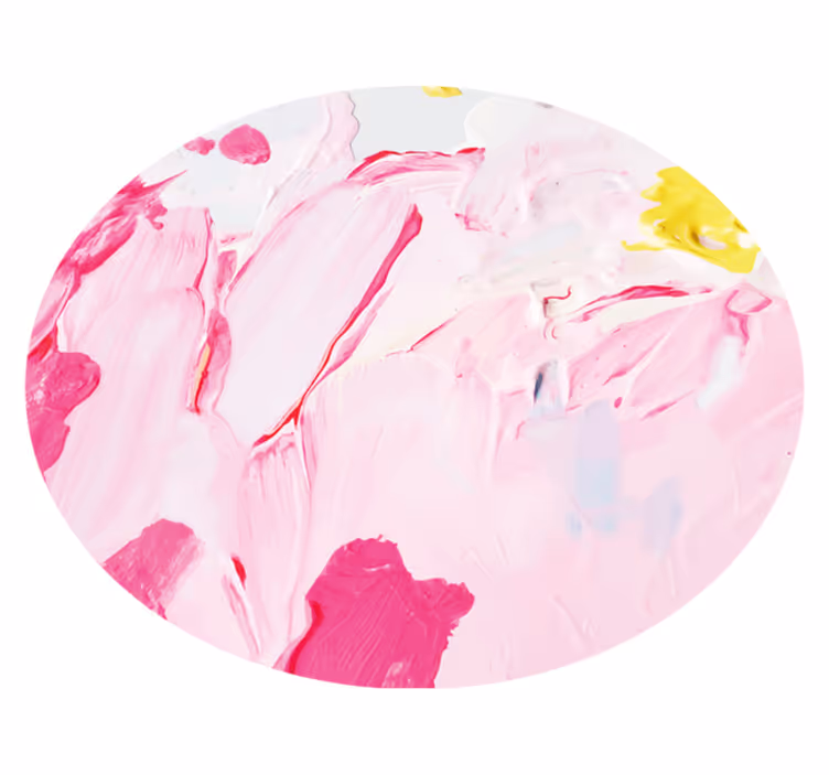 Teenage bedroom rug in abstract pink swirls - TenStickers