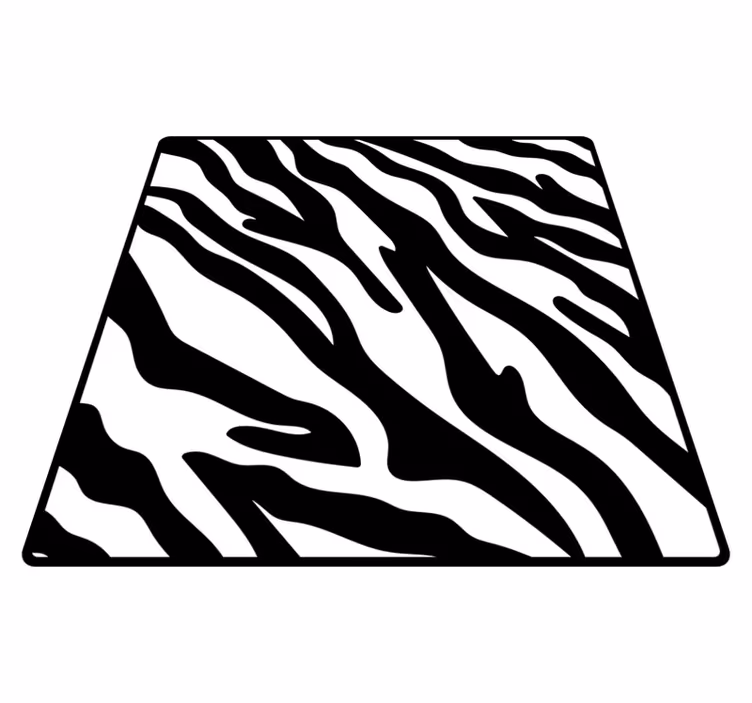 Animal print rug in zebra pattern style - TenStickers
