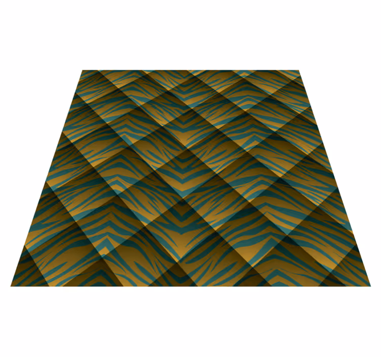 Animal print rug zebra pattern fusion - TenStickers