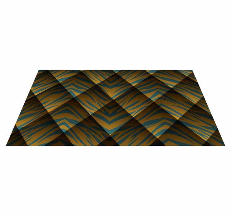 Tiger Stripe Concept animal print rug - TenStickers