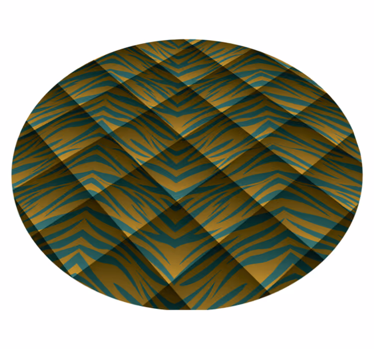 Safari Inspired Pattern animal print rug - TenStickers