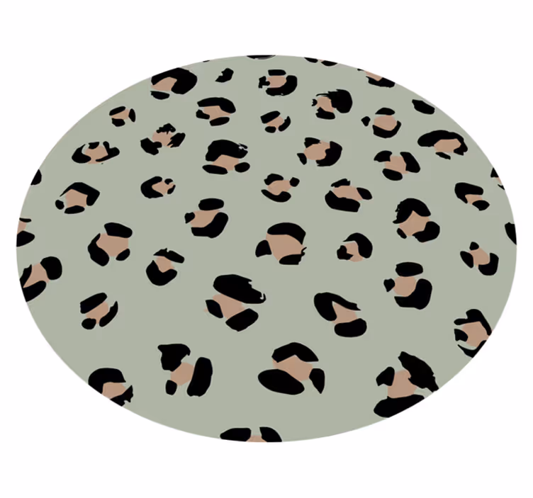 Animal print rug in leopard print aesthetic - TenStickers